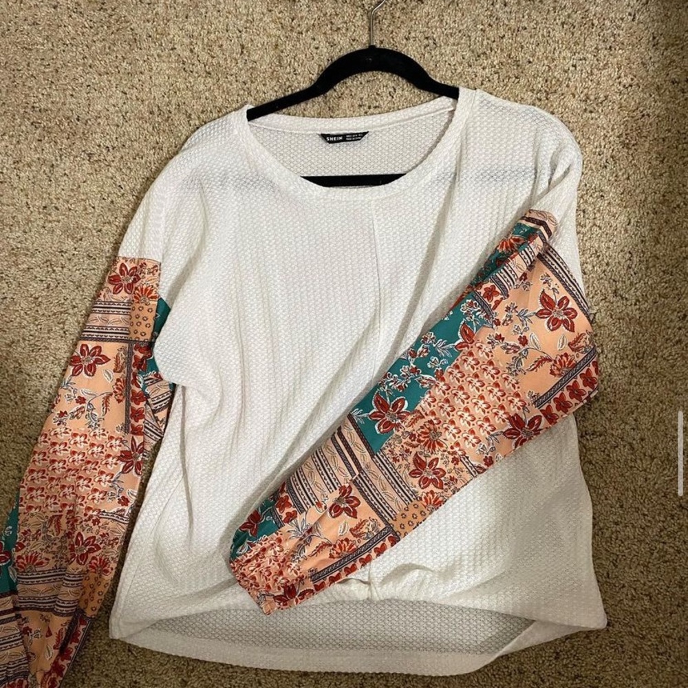 Long sleeve paisley shirt